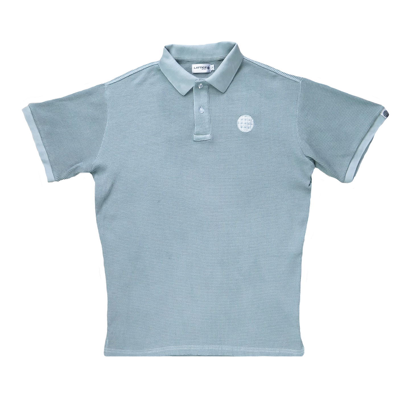 WAFFLE POLO SHIRT - KRYPTON GREY