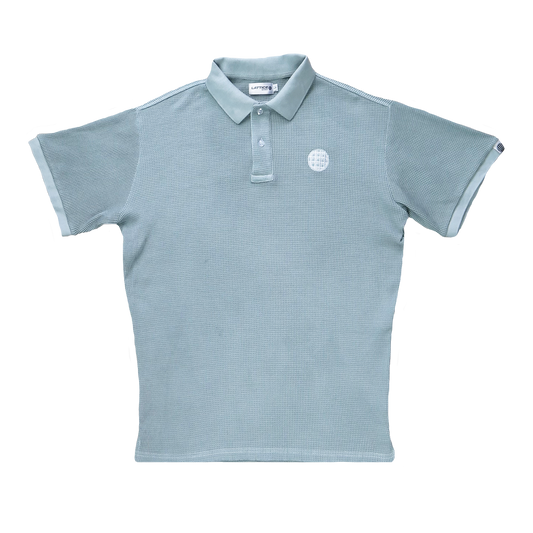 WAFFLE POLO SHIRT - KRYPTON GREY